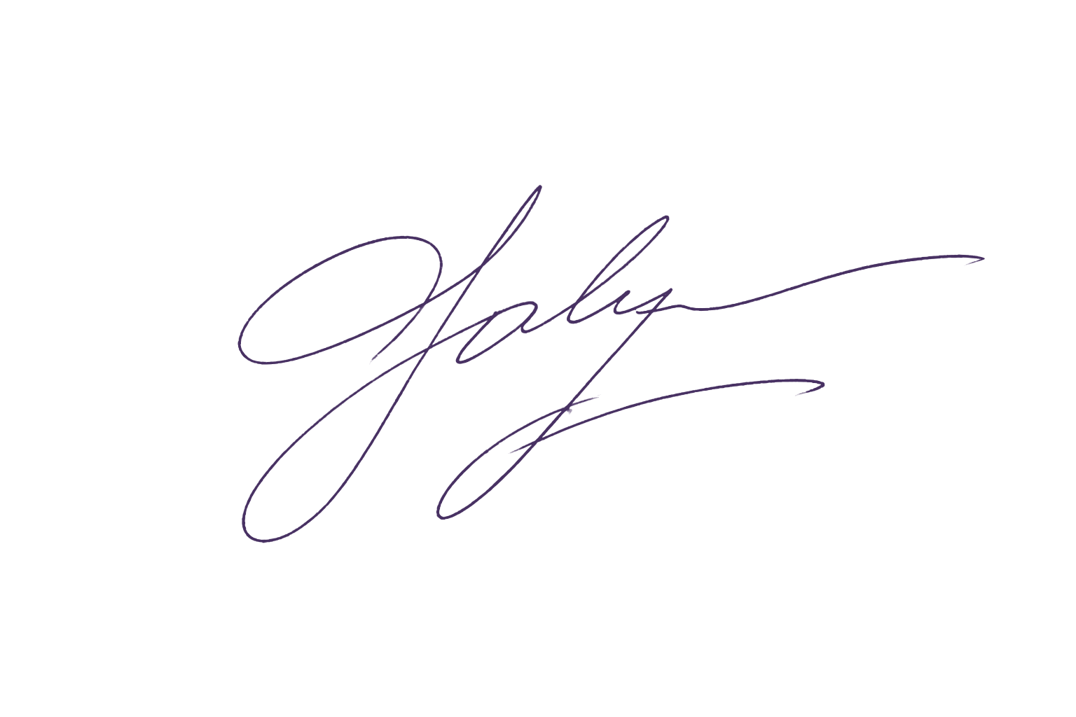 Scanned handwritten signature prepared as a transparent image